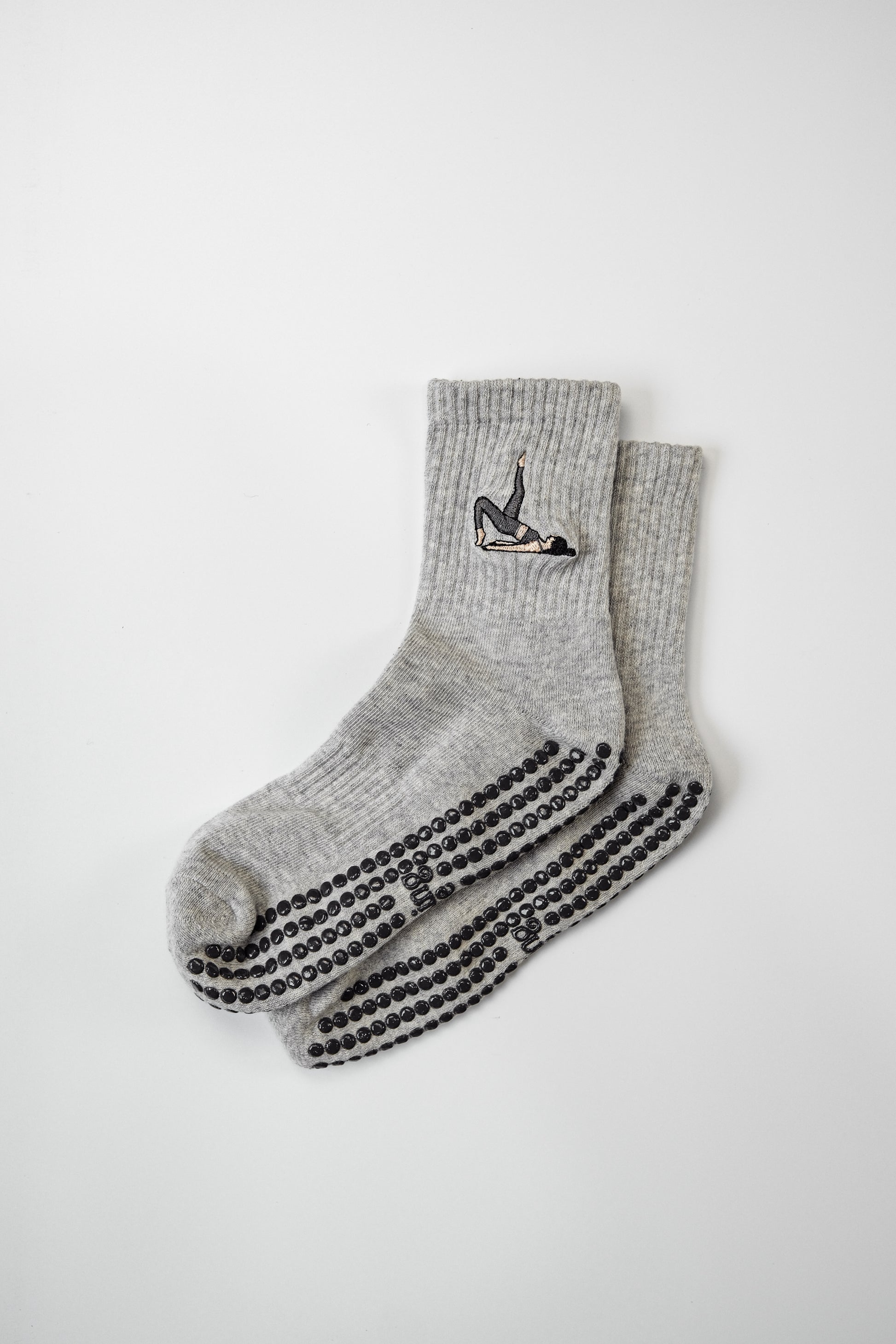 Mat Pilates Grip Socks in Grey