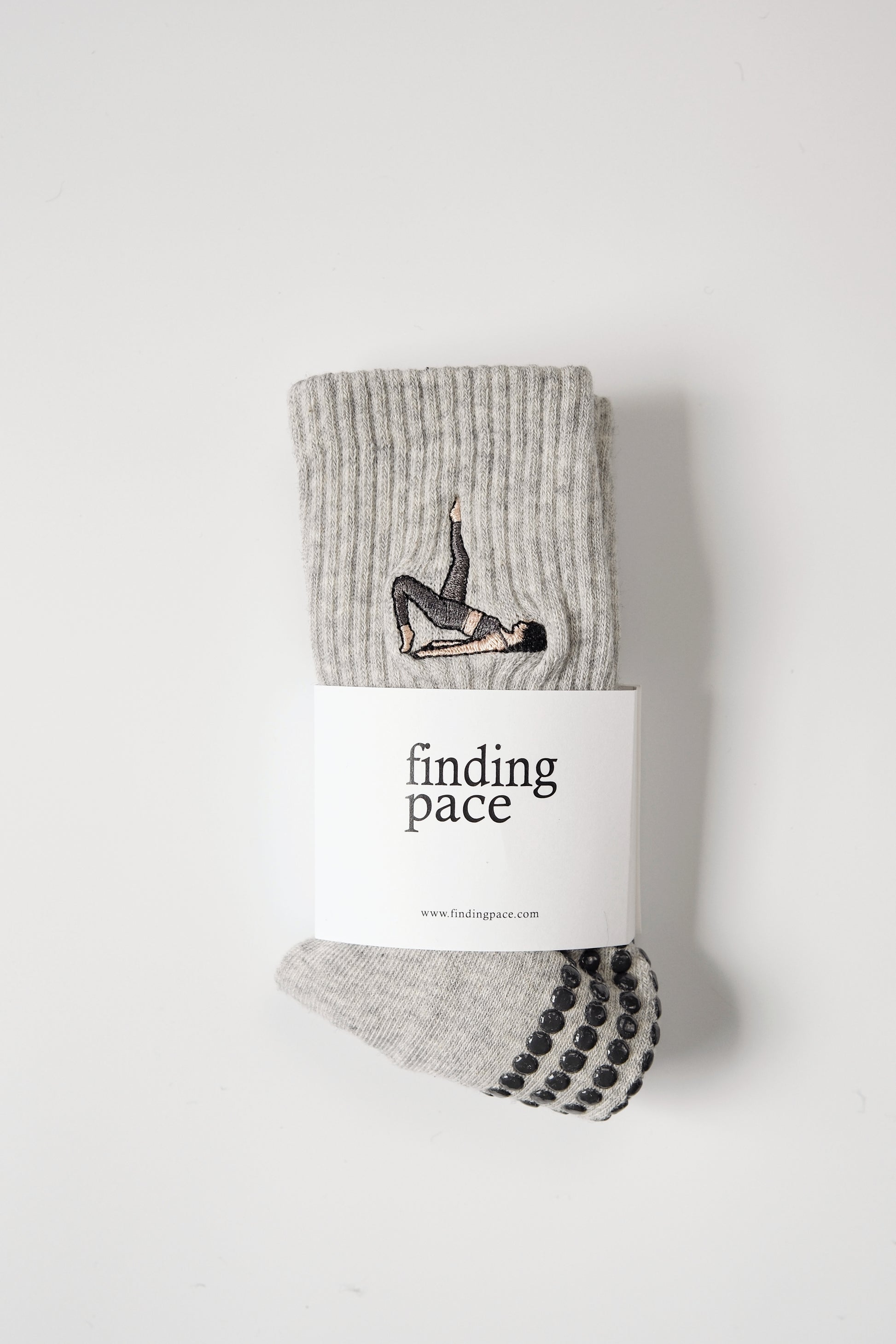Mat Pilates Grip Socks in Grey