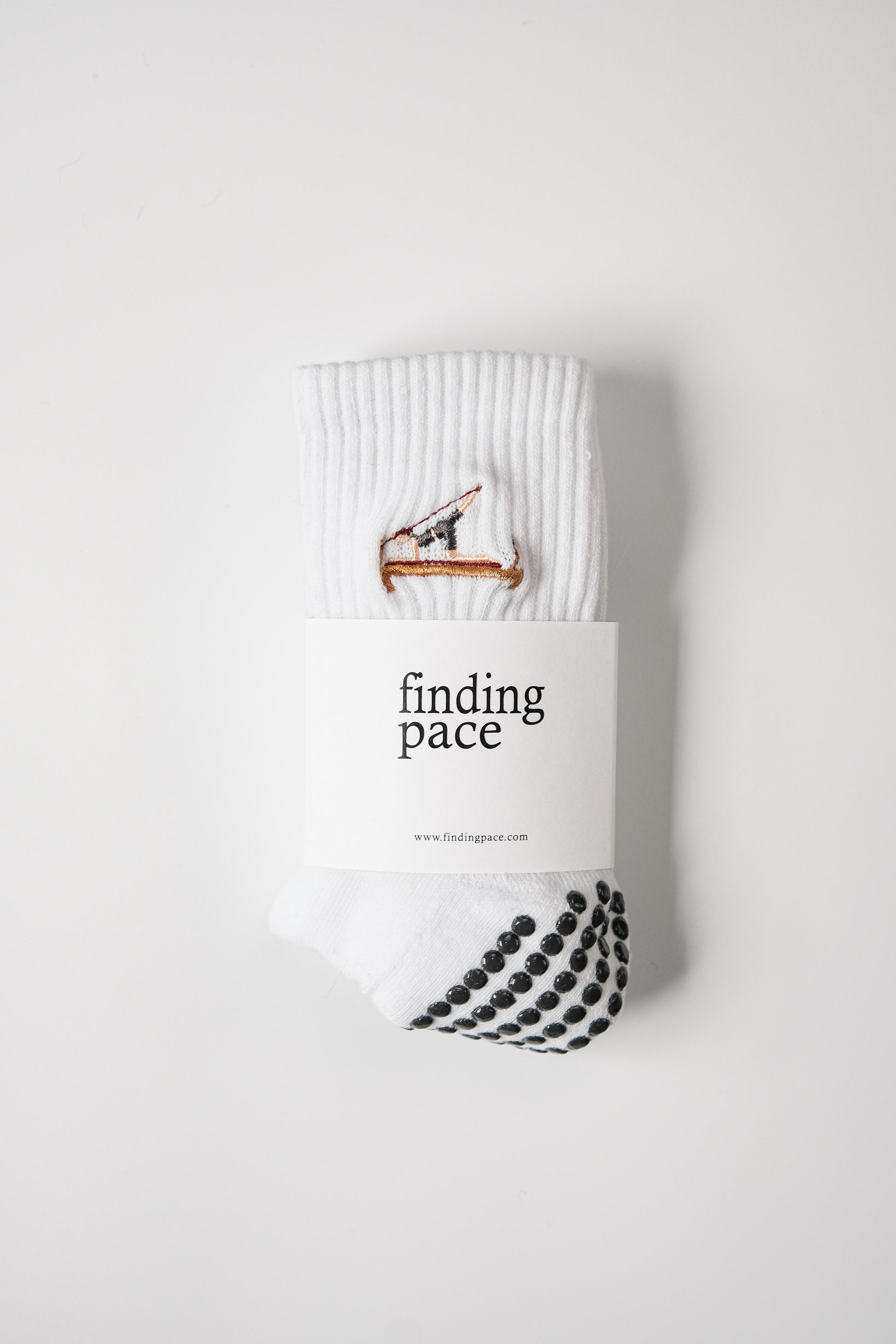 Reformer Pilates Grip Socks in White